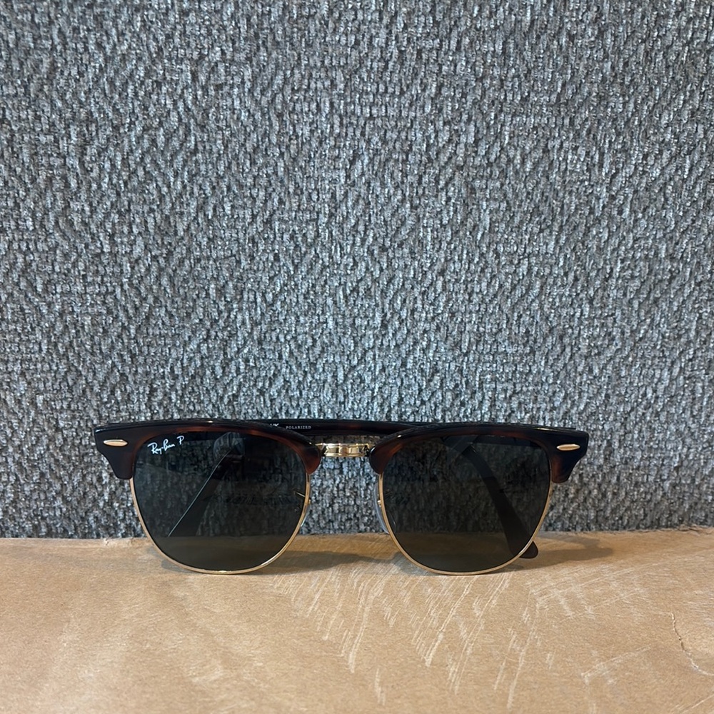 Ray-Ban Polarized RB3016 Clubmaster Square Sunglasses (51mm)